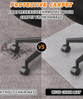 Thick Office Chair Mat For Carpeted Floors 48 By 30 Desk Mat With Easy Glide For Rolling Chairs On Low Pile Carpets No Curling Plastic Floor Protector comparison