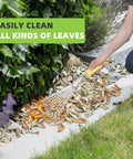 Gardening with Stainless Steel Hand Rake With Ergonomic Handle For Gardening, Small Leaf Rake for clearing leaves in flower bed