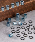 36 Piece Skateboard Bearing Spacers And Washers Hardware Kit For Most Trucks And Longboards Includes 24 Washers And 12 Spacers