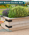 Corner braces for wood, 4x4x2in black L-brackets; two installed on a wooden raised garden bed.