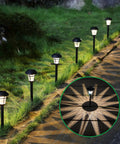 12 Pack Solar Pathway Lights Outdoor Garden Lights For Patio Yard Driveway Auto On At Night Off At Dawn Weatherproof Durable