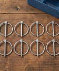 Eight Piece Stainless Steel Lynch Pin Assortment Kit With Round Safety Catch Lock Pins For Trailer Hitches Garden Tools And Lawn Mowers Burr Free Finish And Easy Installation, eight pins