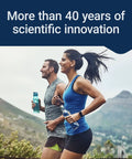 Two people jogging outdoors, holding water bottles, promoting Lithium Orotate 1000 MCG For Focus And Cognitive Function And Memory Support Low Dose Formula Non GMO Gluten Free Vegetarian 100 Capsules For Everyday Brain Boost And Memory Health.
