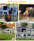 Backyard Ready Cozy Wooden Chicken Coop For Two With Well Ventilated Outdoor Hen House And Expandable Run, Durable Poultry Cage