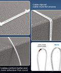 Cat8 Ethernet Cable Ultra Fast 40Gbps 2000MHz Shielded Network Cord For Indoor Outdoor Use 15ft To 100ft shown flat and installed on surface