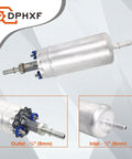 External Electric Fuel Pump Beefed Up For 1983 To 1991 Ford F Series F150 F250 F350 E150 E250 E350 Lincoln Continental Mustang Ranger LTD Thunderbird Mercury Marquis High Flow Rotor Design For Stable Performance And Superior Cooling.