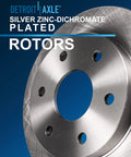Front Brake Kit With Rotors And Ceramic Pads For Ford Expedition F 150 Lincoln Navigator 2010 Through 2021 Replacement Disc Brake Set Road Ready And Heavy Duty silver zinc rotor