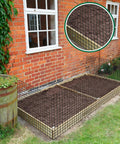 164 Foot Plastic Mesh Fence Roll Reusable Safety Barrier Netting For Construction Animals Garden Pool Snow Fence And Temporary Fencing Solutions Black installed around garden beds