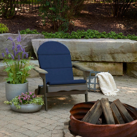 Outdoor Foam Adirondack Cushion For Chairs, 21.5 W X 50 L X 2.5 D, Water Repellent And Fade Resistant, 100% Polyurethane Foam Fill