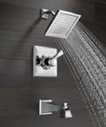 Dryden 14 Series Tub And Shower Trim Kit With Single Spray Touch Clean Shower Head In Chrome Finish Includes Universal Rough In Valve