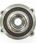 Front view of Front Wheel Hub Bearing Assembly For Ford 2011 2019 BR930809 Aftermarket Replacement Kit with metal exterior.