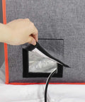 Dual Placement Resin 3D Printer Enclosure Tent with adjustable ventilation exhaust fan kit showing vent opening