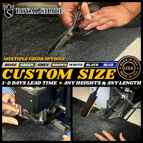 6 Ft By 50 Ft Black Fence Privacy Screen Cover Windscreen Built Tough With Heavy Duty Brass Grommets And Cable Zip Ties Included Fits 6 Ft Fences Breathable UV And Water Resistant HDPE Fabric being custom cut and sewn