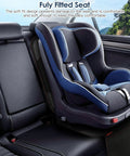 Universal Car Seat Protector For Kids And Pets, Waterproof Non Slip Leather Mat With 2 Mesh Pockets in black with baby seat