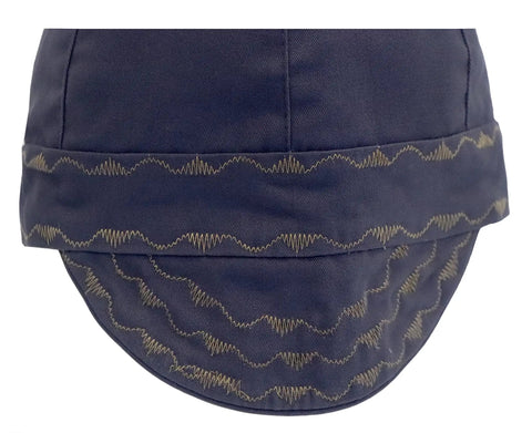 Midweight Flame Resistant Welding Cap CAT II 6 Panel Hat Size 7 1/4 Dark Grey, Water And Oil Repellent Cotton Twill Detail