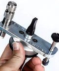 Fastest Windshield Repair Bridge Injector for Auto Glass Chips, Pro Grade Aluminum and Stainless Steel Resin Injector Tool close-up