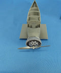 Junkers W.34 Engine Detailing Set For 1/48 Scale Aircraft, 3D Printed Detail Parts Upgrade For MikroMir Kits, model front view