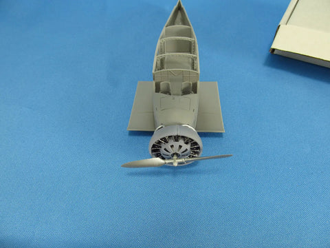 Junkers W.34 Engine Detailing Set For 1/48 Scale Aircraft, 3D Printed Detail Parts Upgrade For MikroMir Kits, model front view