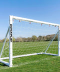 Q Fold Soccer Goal Easy Setup Backyard All Weather 72 By 48 By 24 Inches Includes Net And Ground Pegs No Sag Crossbar