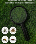Heavy Duty Bug Zapper Racket Battery Powered Single Layer Grid For Large Insects Like Wasps Bees Horse Flies And Moths