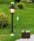 Low Voltage Landscape Pathway Lights 12V 3W 120LM 3000K Seed Glass Orbs installed along a garden pathway.