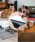 10 Pack Rug Grippers Non Slip Pads For Hardwood Floors Keep Rugs From Curling And Slipping Instantly Easy To Apply Under Rug Tape For Area Rugs On Tile Laminate Marble And Concrete Floors