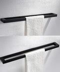 Dope Matte Black 4-Piece Bathroom Hardware Set With 24-Inch Towel Bar in 304 Stainless Steel, Wall Mounted Bath Rack View