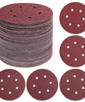110 Pcs 6 Inch Round Hook And Loop Sanding Discs Set With 6 Hole Design Grits 60 80 120 240 400 For Wood Metal And Auto Finishing DIYer