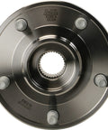 Front view of Wheel Bearing And Hub Assembly For Jeep Wrangler JK 2011 2017 And 2018 Wrangler Bolt On Replacement Part Fits Right And Left Sides Easy Install For Reliable Road Performance