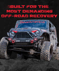 Off Road Recovery D Ring Tow Shackles For Heavy Duty Towing, 68,000 Lb Capacity, Jeep with mud using shackles