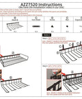 Assembly instructions for Heavy Duty Tool Organizer Wall Mount For Drill And Cordless Tools Garage Workshop Pegboard Rack With One Layer And Four Slots Rust Resistant Iron Construction For Pro Grade Organization And Easy Access.