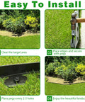 Heavy Duty Landscape Edging Border 100 Ft Roll 2 Inch Tall With 180 Spikes Flexible Vinyl Plastic Garden Border Easy Install
