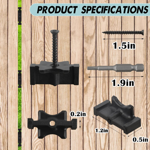 600 Piece Hidden Deck Fasteners For Composite Decking With Plastic Clips, Stainless Steel Screws, Drill Bits, Universal Nylon Clips