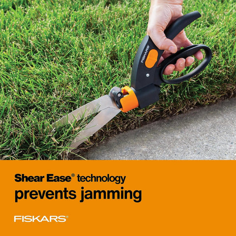 Shear Ease Grass Shears With 360 Degree Swivel Blades For Edging And Trimming, 5 Inch Stainless Steel Blades cutting grass