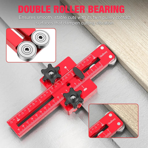 Premium Thin Rip Jig Guide For Table Saw Band Saw And Router Table with double roller bearings and adjustable slide rail.