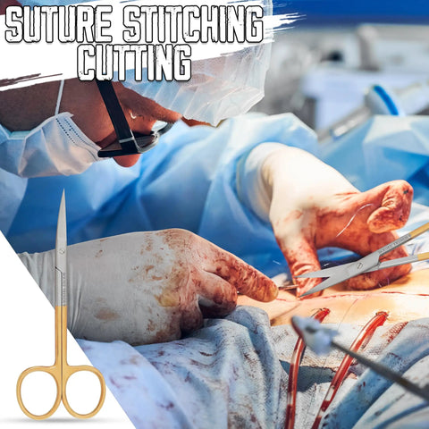 Pro Grade Micro Dissecting Scissors 4.5 Inch With Fine Point CVD Super Cut Edge Tungsten Carbide Inserts used in surgery