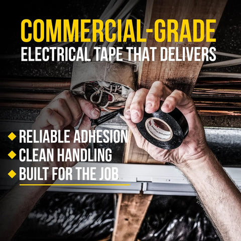 Vinyl 700 Electrical Tape Three Quarter Inch By Sixty Six Foot Black General Purpose Workhorse Tape For Wiring