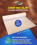 Temporary Floor Protection For Construction 39.5 Inch By 100 Foot Self Adhesive No Tape Required Easy To Install Reusable Floor Covering