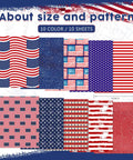 Independence Day USA Flag Sublimation Transfer Paper 10 Sheets 12x10 patterns for mugs, tumblers, and crafts