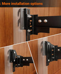 Smooth Swap Bolt To Hook Bed Frame Brackets Universal Headboard Adapter Hardware details showcasing adjustable height installation options.