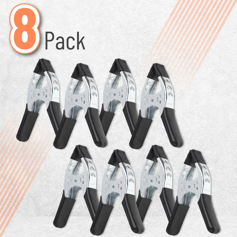 Beast Mode Spring Clamps Set 8 Pack 6 Inch with PVC Coated Tips for Photography Woodworking and Crafts Tough Metal Build