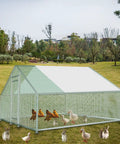 Heavy Duty Beefy Outdoor Chicken Coop With Metal Frame Large Poultry Pen Enclosure Rustproof Wire Mesh Fence Waterproof Chicken Run Cage