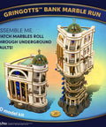 Gringotts Bank Marble Run 3D Wooden Puzzle For Adults Includes Continuous Marble Action Secret Vault System Mechanical Model Kit DIY Building Craft Brain Teaser Collectible Book Design Must Have, 3D model kit box art