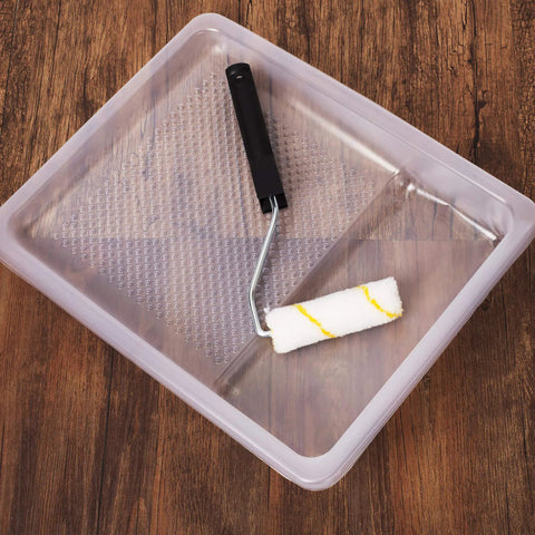 9 Inch Paint Tray Liners Pack Of 10 For Quick Color Swaps White Plastic Roller Tray Liners That Fit Standard Trays Crack Resistant