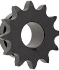 Heavy Duty 12 Tooth Roller Chain Sprocket For Winches Type B Hub with 1.25 inch bore and durable high carbon steel.