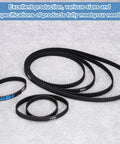 2 Pack 100XL Rubber Timing Belts With Pro Grade 50 Teeth 10 mm Wide 5.08 mm Pitch Synchronous Closed Loop Drive Belt For Industrial Machinery Beefy Black Gear Belts.