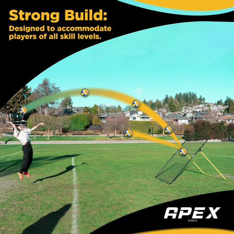 Volleyball Rebounder Net 7 By 4 Foot With Adjustable Angles For Pro Style Practice And Training Versatile Rebound Surface