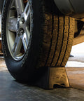 Heavy Duty Wheel Chocks Set Pack Of 2 For Safe Vehicle Stabilization During Repairs, Ramps And Lifts, Non Slip Rubber Construction