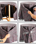 32 Piece Bulk Moving Blankets 54 By 72 Inch Heavy Duty Furniture Pads For Protecting Floors And Furniture During Moves Storage And Shipping Ideal Packing Blanket Set Brown Budget Friendly Easy To Use For Home Movers covering table