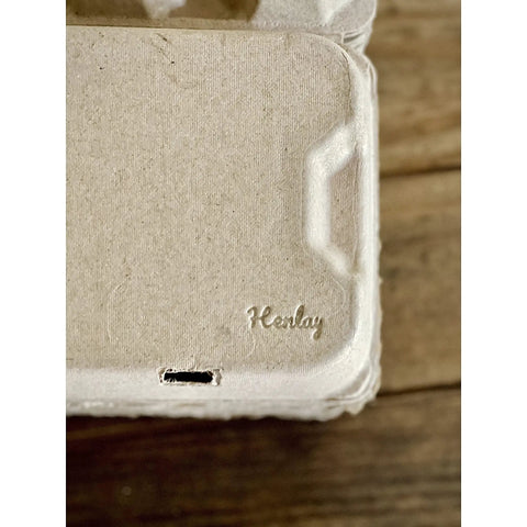 Eco-friendly paper pulp carton for Six Jumbo Duck Egg Cartons Pack With Blank Top For Custom Labels Each Carton Holds Six Large Eggs